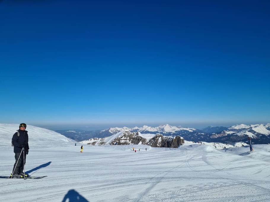 Appartement Montagne La Vallee Verte Coeur Station Hirmentaz Bellevaux Εξωτερικό φωτογραφία